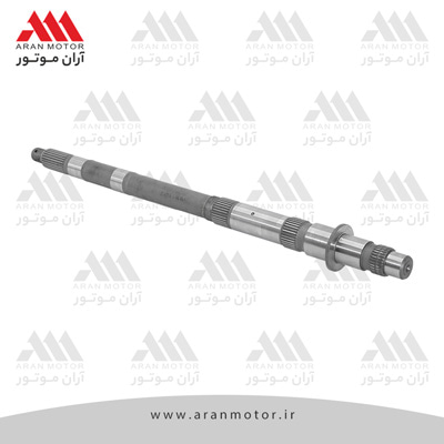تصویر قطعه شفت اصلی گیربکس نیسان طرح جدید بنزینی و دیزل 34 خار رزوه دار _ چرخشگر