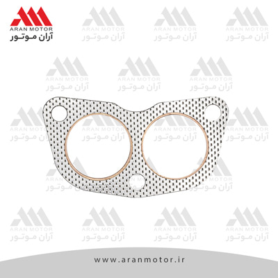 تصویر قطعه واشر گلويي اگزوز نيسان دو لايه آجدار (دور مسي) درجه1